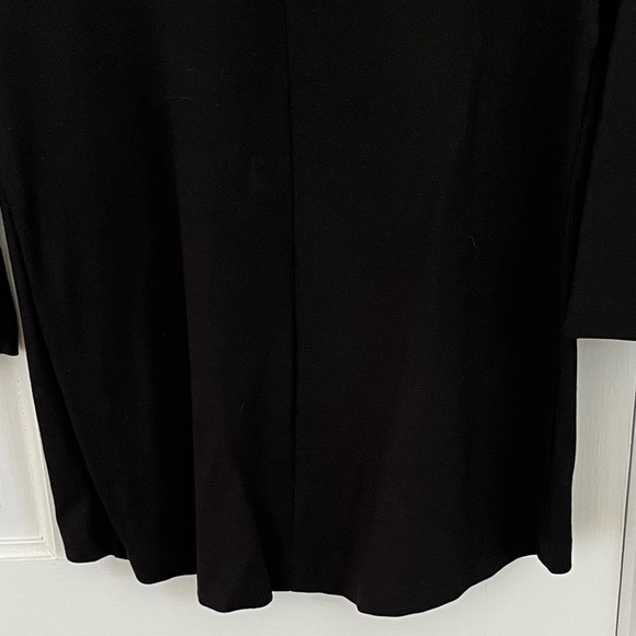 J. McLaughlin Catalina Cloth Black Ponte Collared 3/4 Sleeve Knit Top Small - Picture 6 of 11